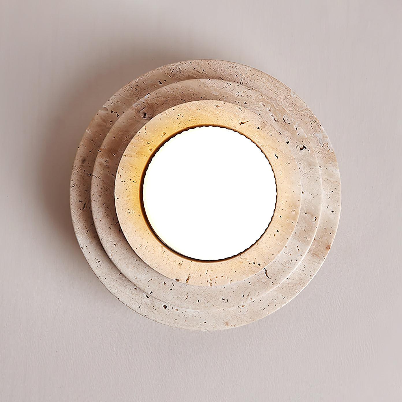 Solara - Lampada a soffitto in pietra naturale con LED