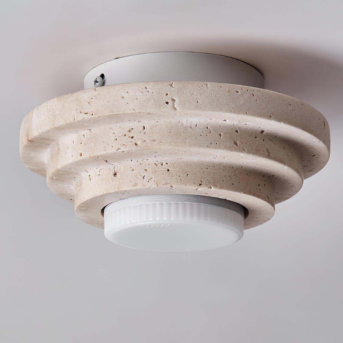 Solara - Lampada a soffitto in pietra naturale con LED