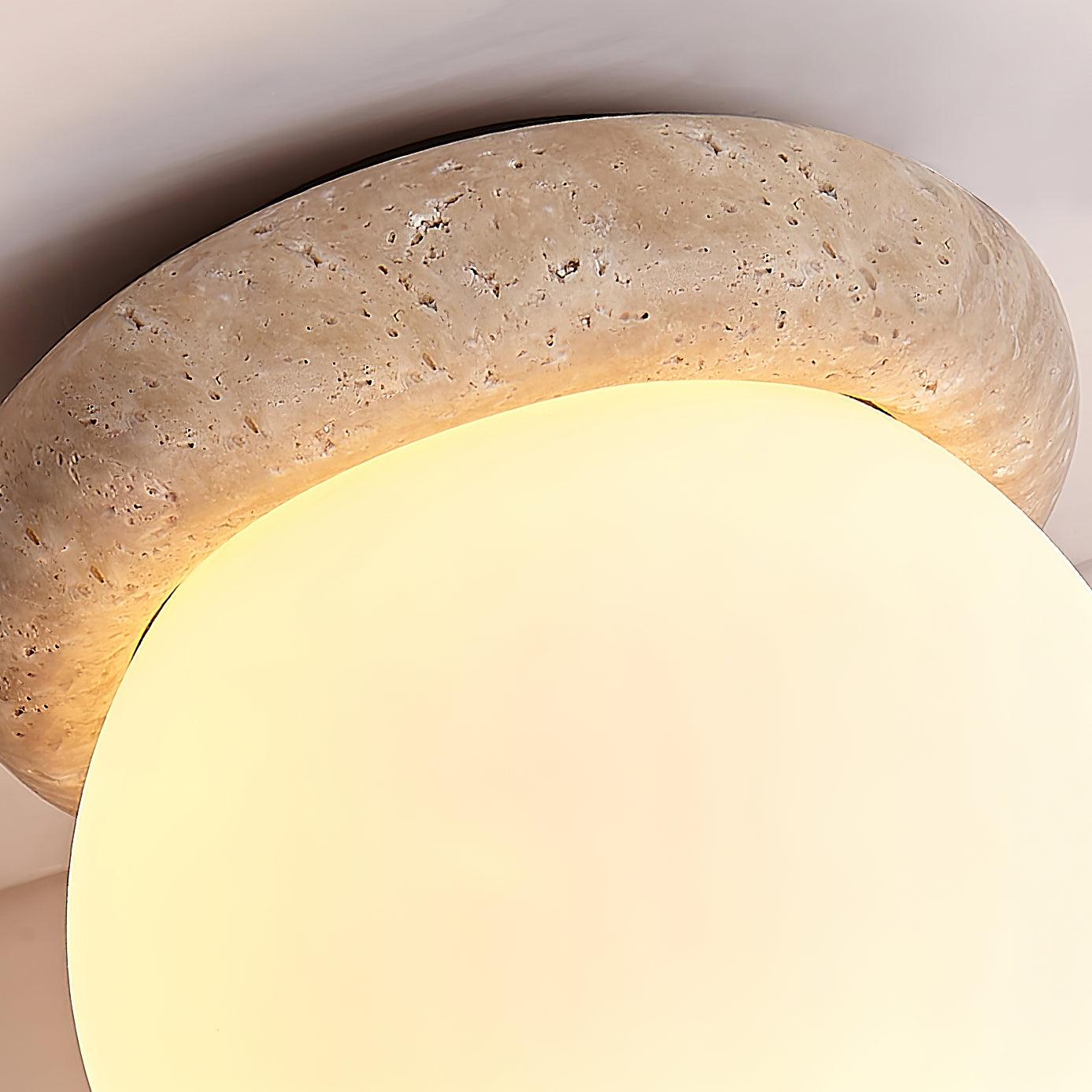 Serica - LED Ceiling Lamp in Travertine