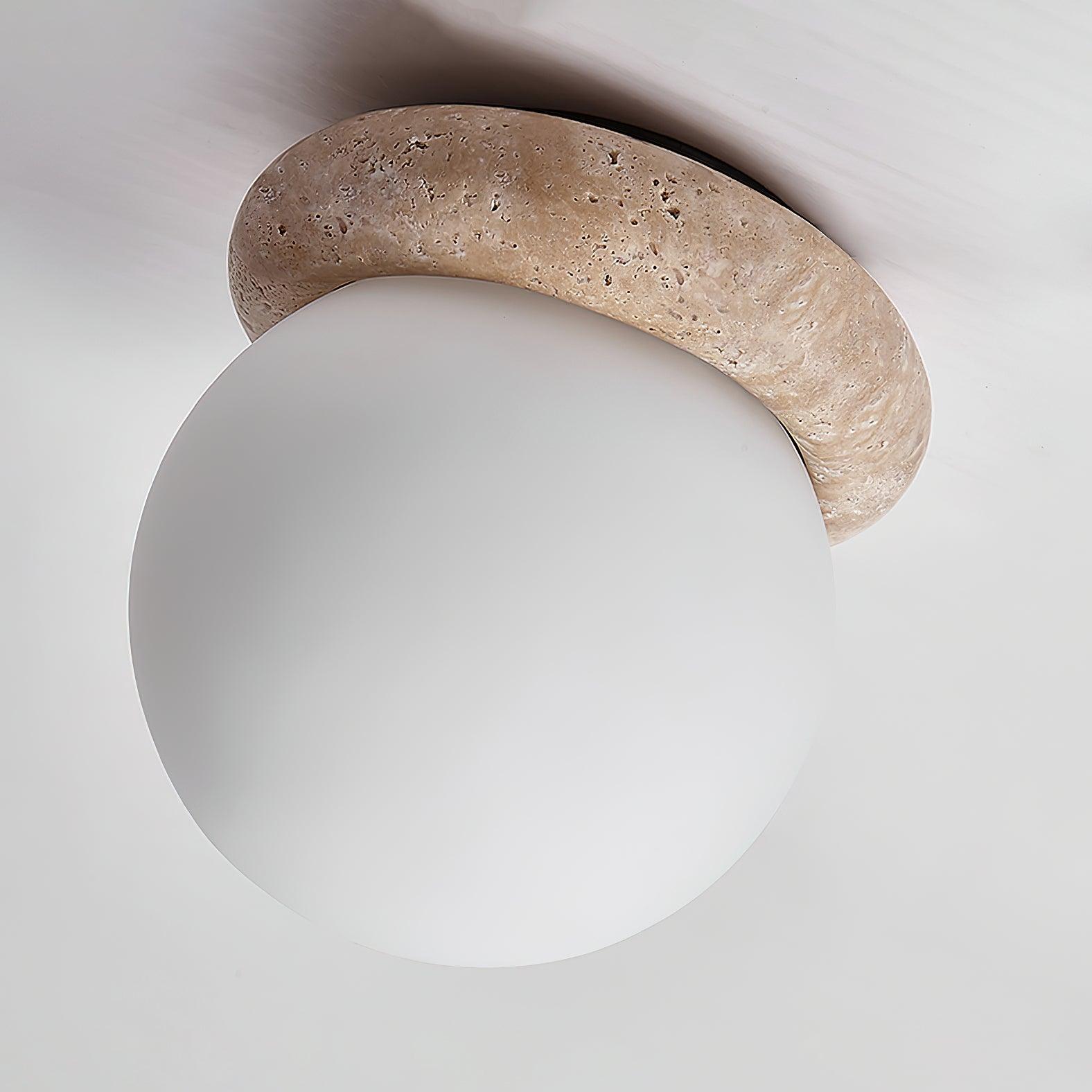 Serica - LED Ceiling Lamp in Travertine