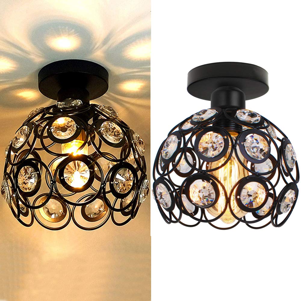 Velara - Lampada da soffitto LED rotonda di lusso moderno in cristallo