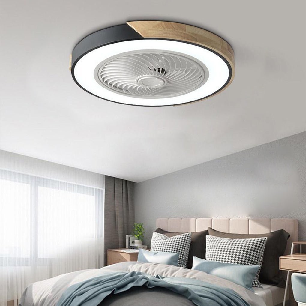 Laurentia - Lampada a soffitto LED moderna con ventilatore integrato