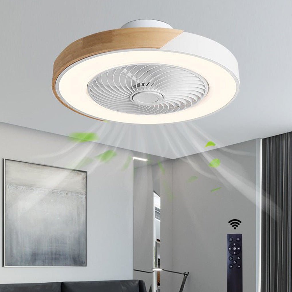 Laurentia - Lampada a soffitto LED moderna con ventilatore integrato