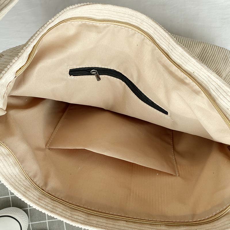 Women's Casual Multi-Pocket Shoulder Bag with Adjustable Strap