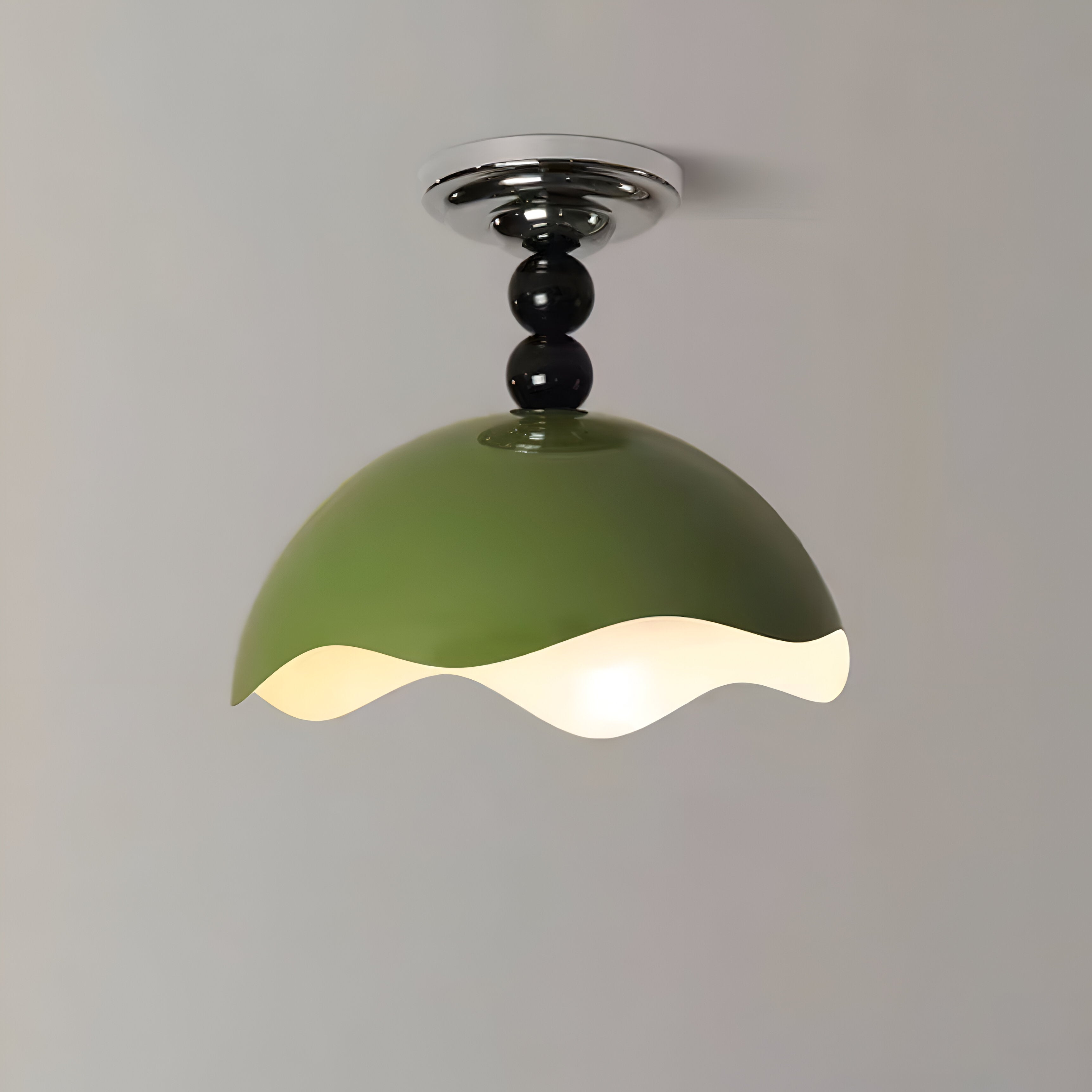 Rheana - Lampada da soffitto moderna a forma di uovo in crema