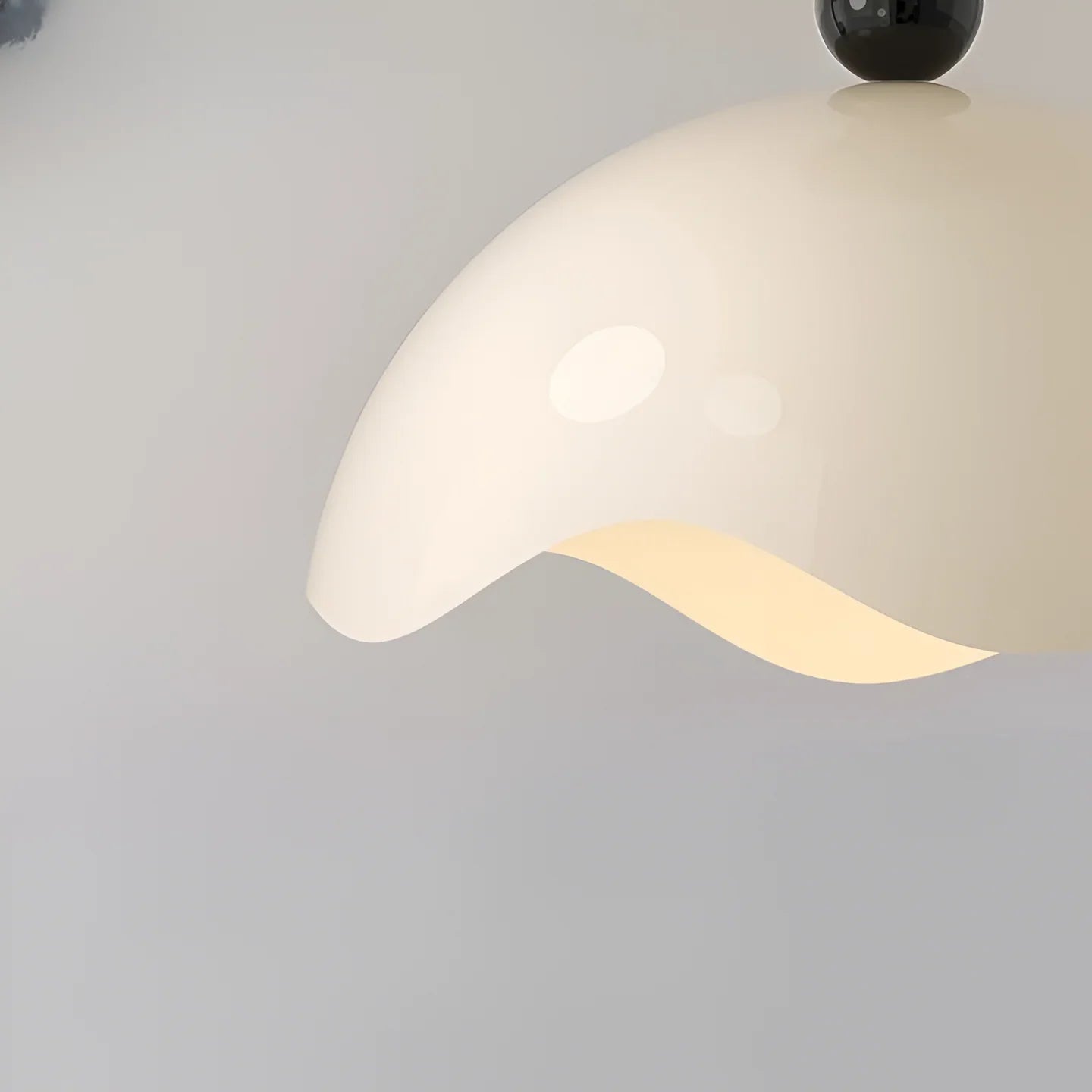 Rheana - Lampada da soffitto moderna a forma di uovo in crema