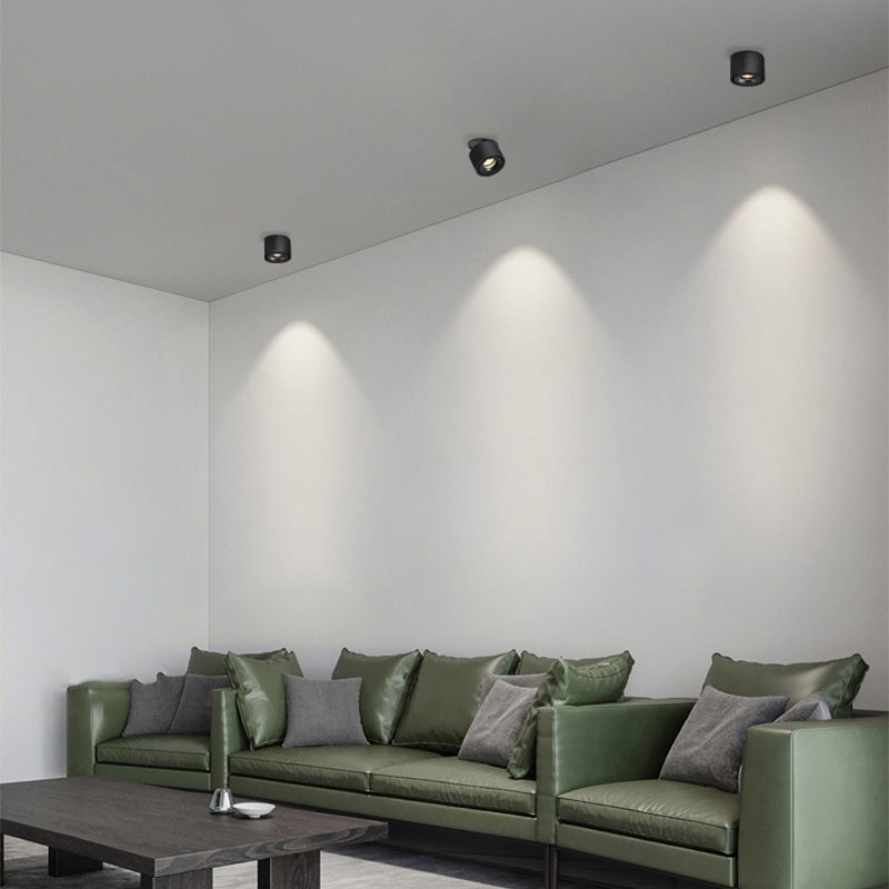 Alira - Lampada a soffitto LED cilindrica regolabile incassata