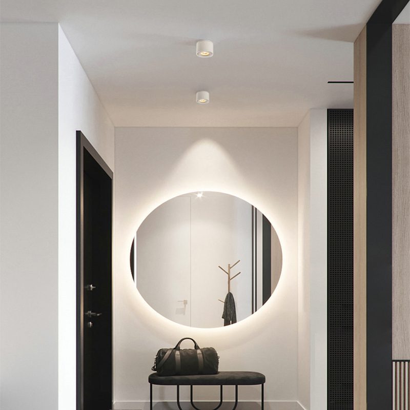 Alira - Lampada a soffitto LED cilindrica regolabile incassata