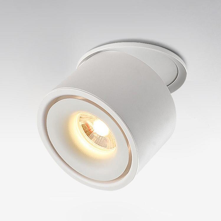 Alira - Lampada a soffitto LED cilindrica regolabile incassata