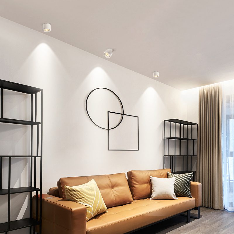 Alira - Lampada a soffitto LED cilindrica regolabile incassata