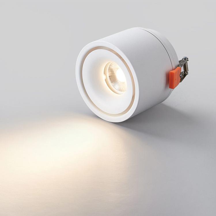 Alira - Lampada a soffitto LED cilindrica regolabile incassata