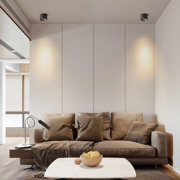 Alira - Lampada a soffitto LED cilindrica regolabile incassata