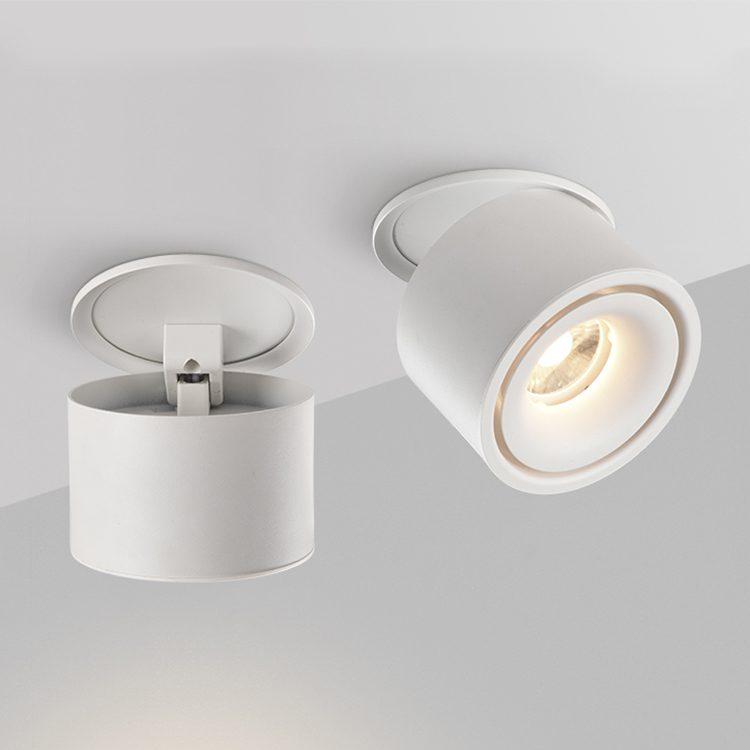 Alira - Lampada a soffitto LED cilindrica regolabile incassata