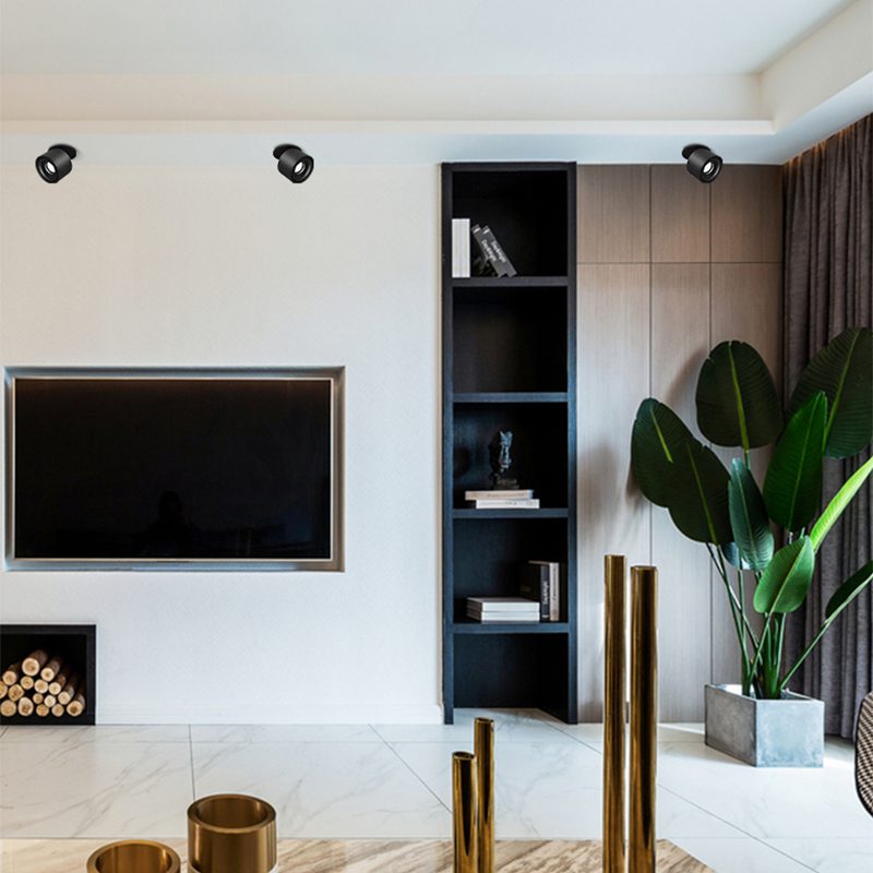 Alira - Lampada a soffitto LED cilindrica regolabile incassata