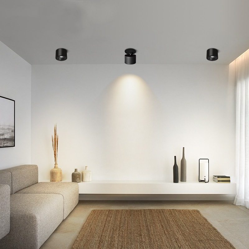 Alira - Lampada a soffitto LED cilindrica regolabile incassata