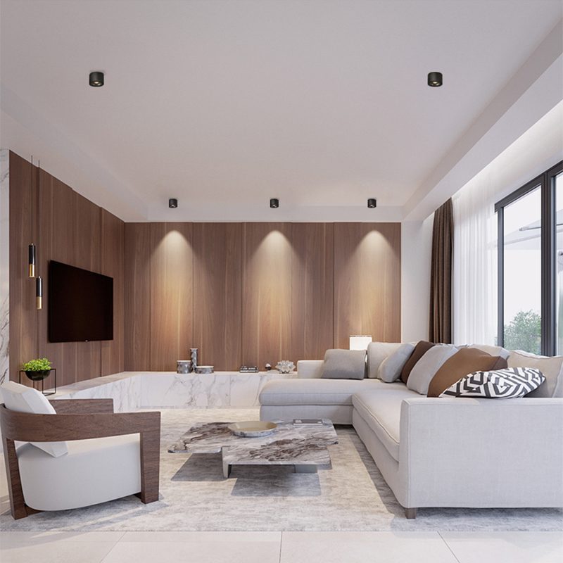 Alira - Lampada a soffitto LED cilindrica regolabile incassata