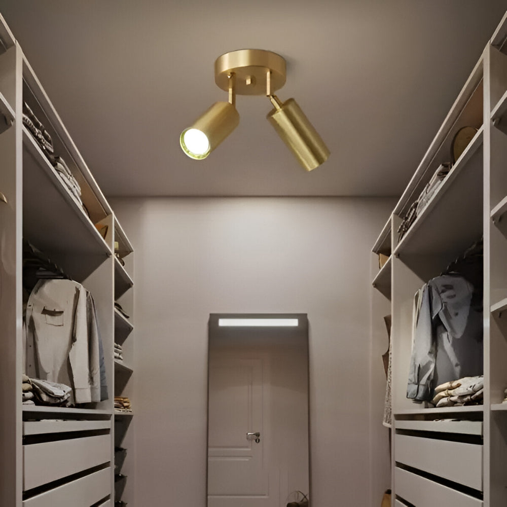 Lampada a soffitto LED in ottone - Stile moderno