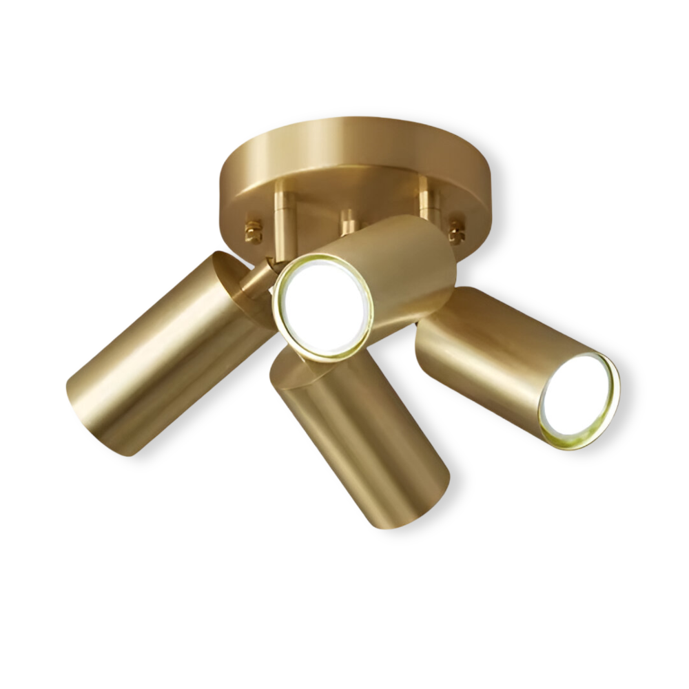 Lampada a soffitto LED in ottone - Stile moderno