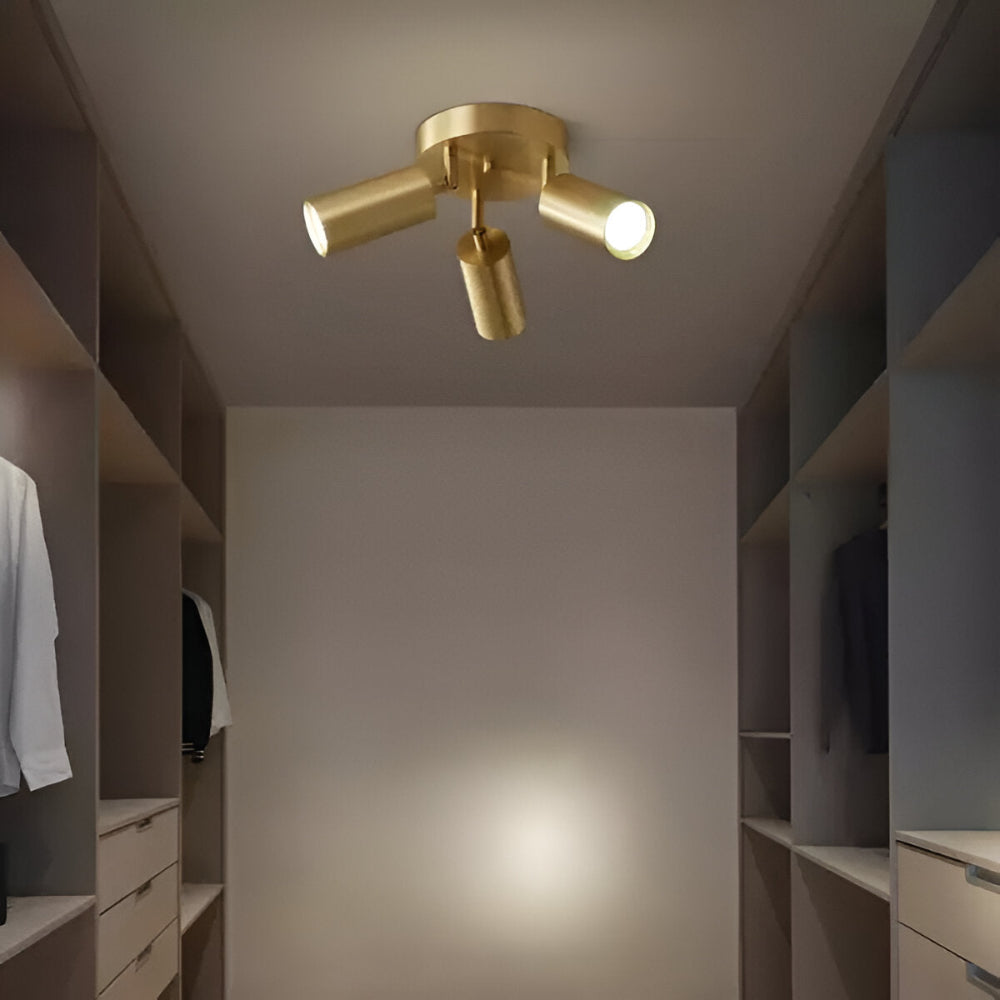 Lampada a soffitto LED in ottone - Stile moderno