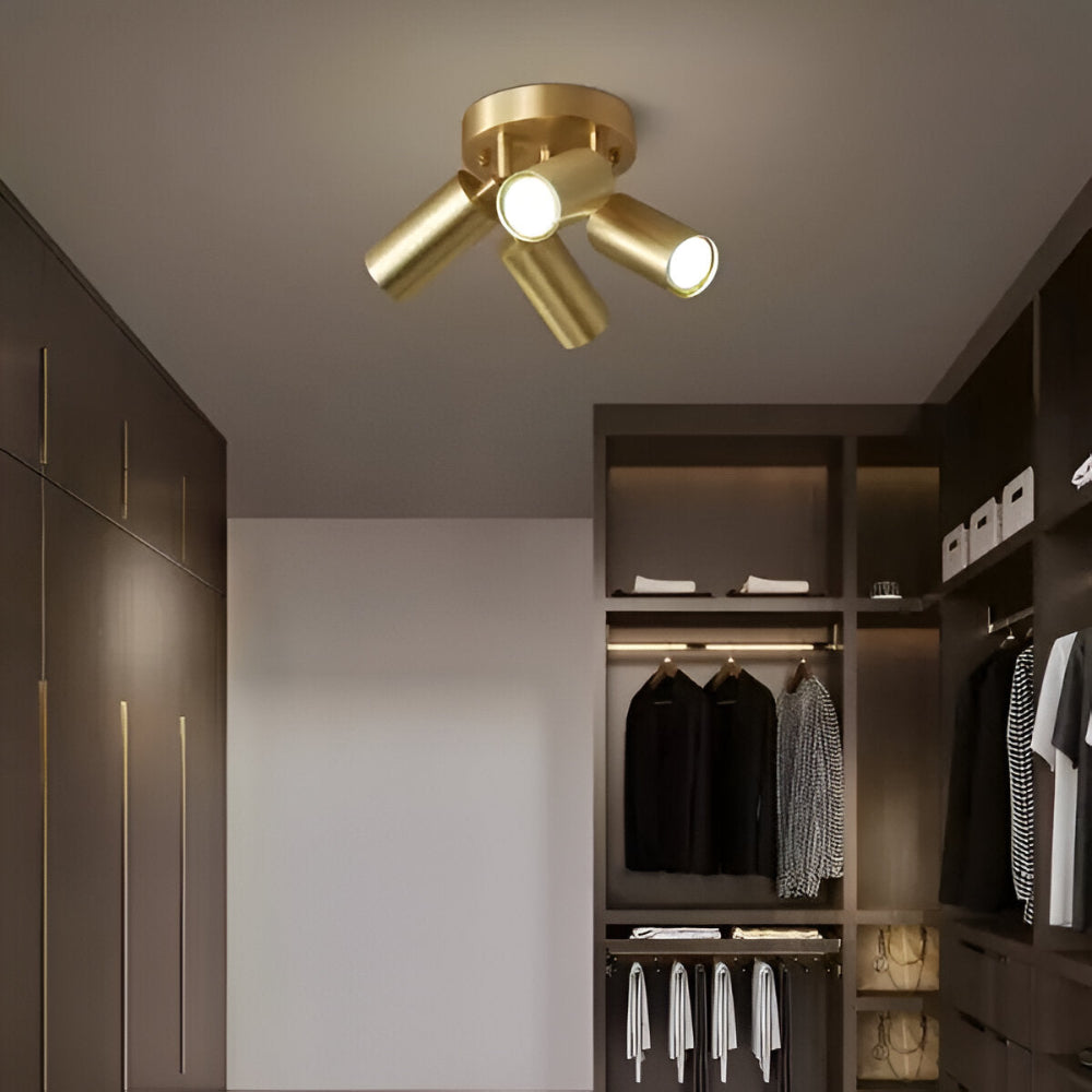 Lampada a soffitto LED in ottone - Stile moderno