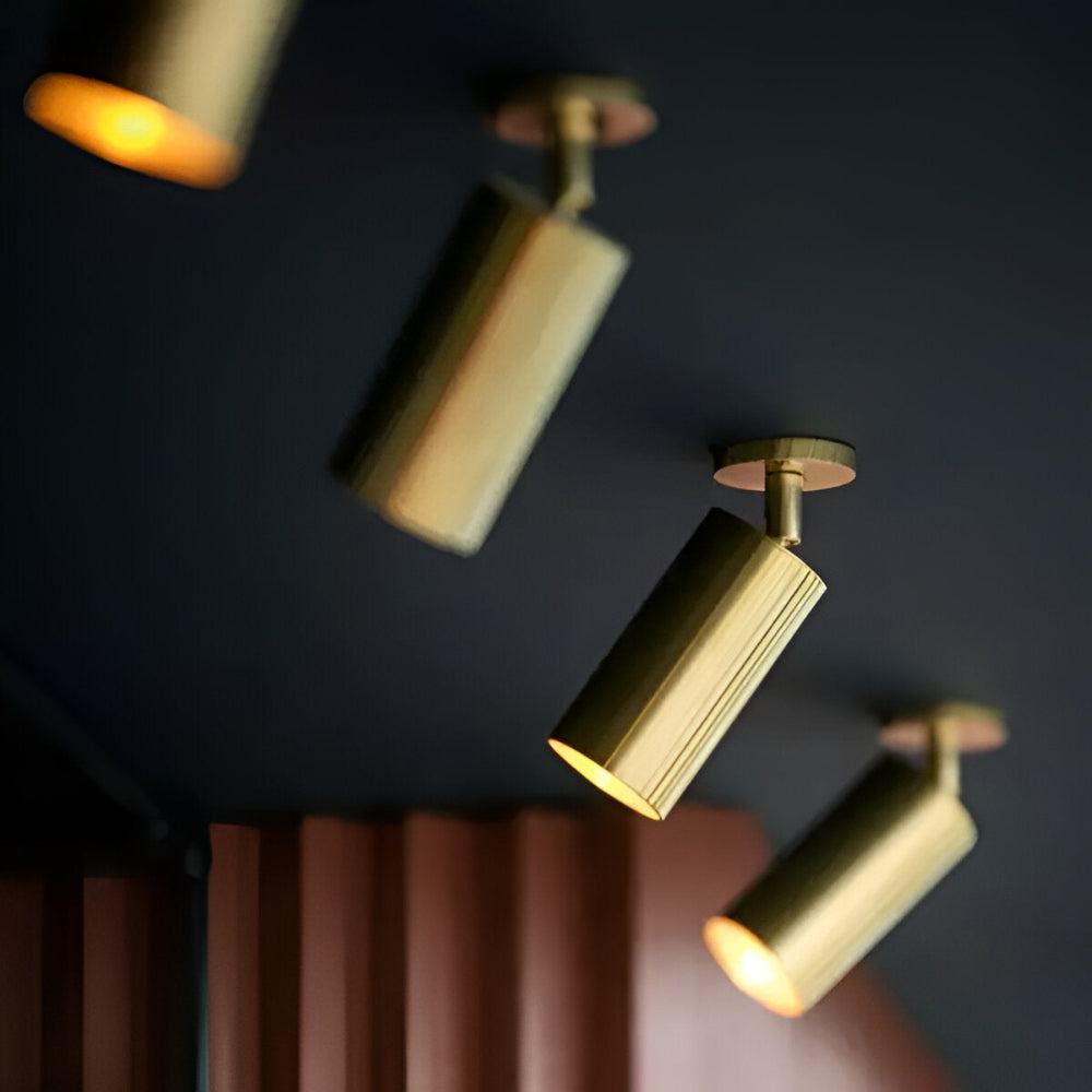 Lampada a soffitto LED in ottone - Stile moderno