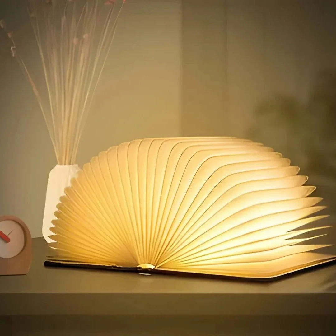 Xandis - Lampada LED da Tavolo a Forma di Libro