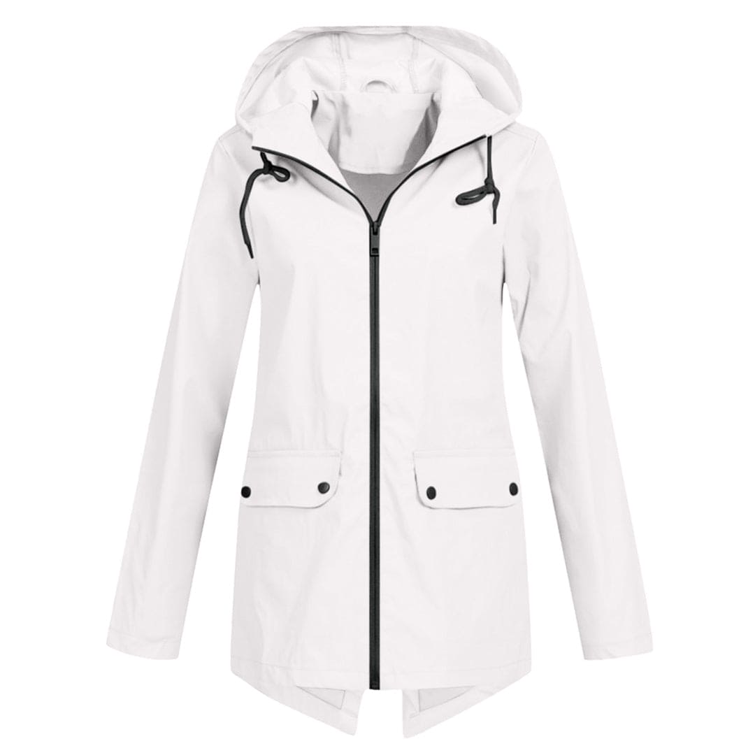 Lightweight Waterproof Windbreaker Jacket with Hood for Women