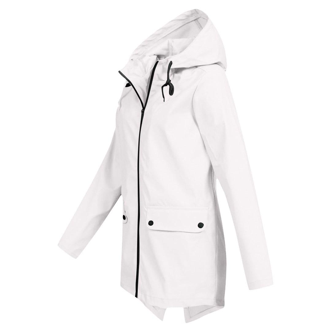 Lightweight Waterproof Windbreaker Jacket with Hood for Women