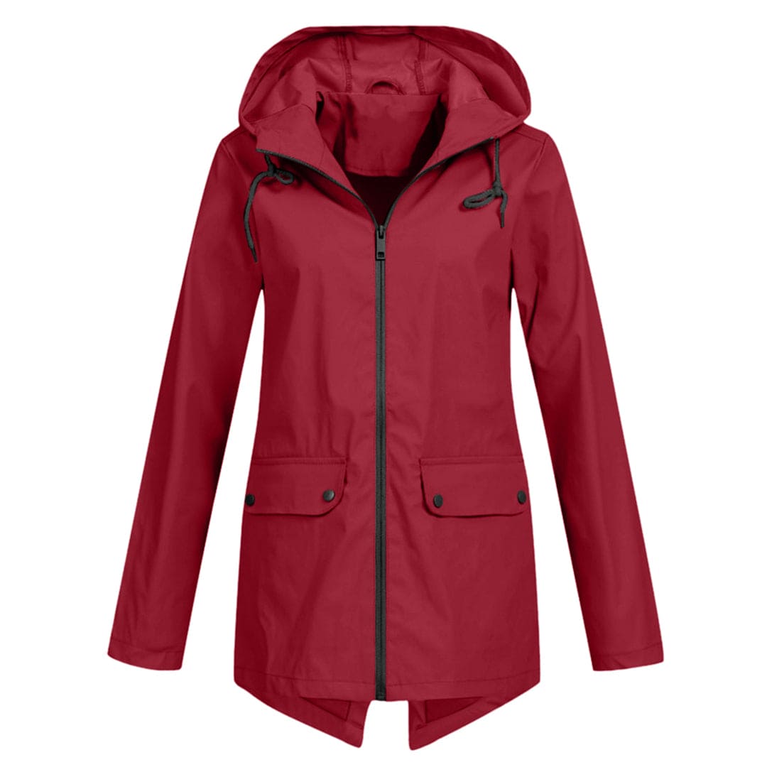 Lightweight Waterproof Windbreaker Jacket with Hood for Women