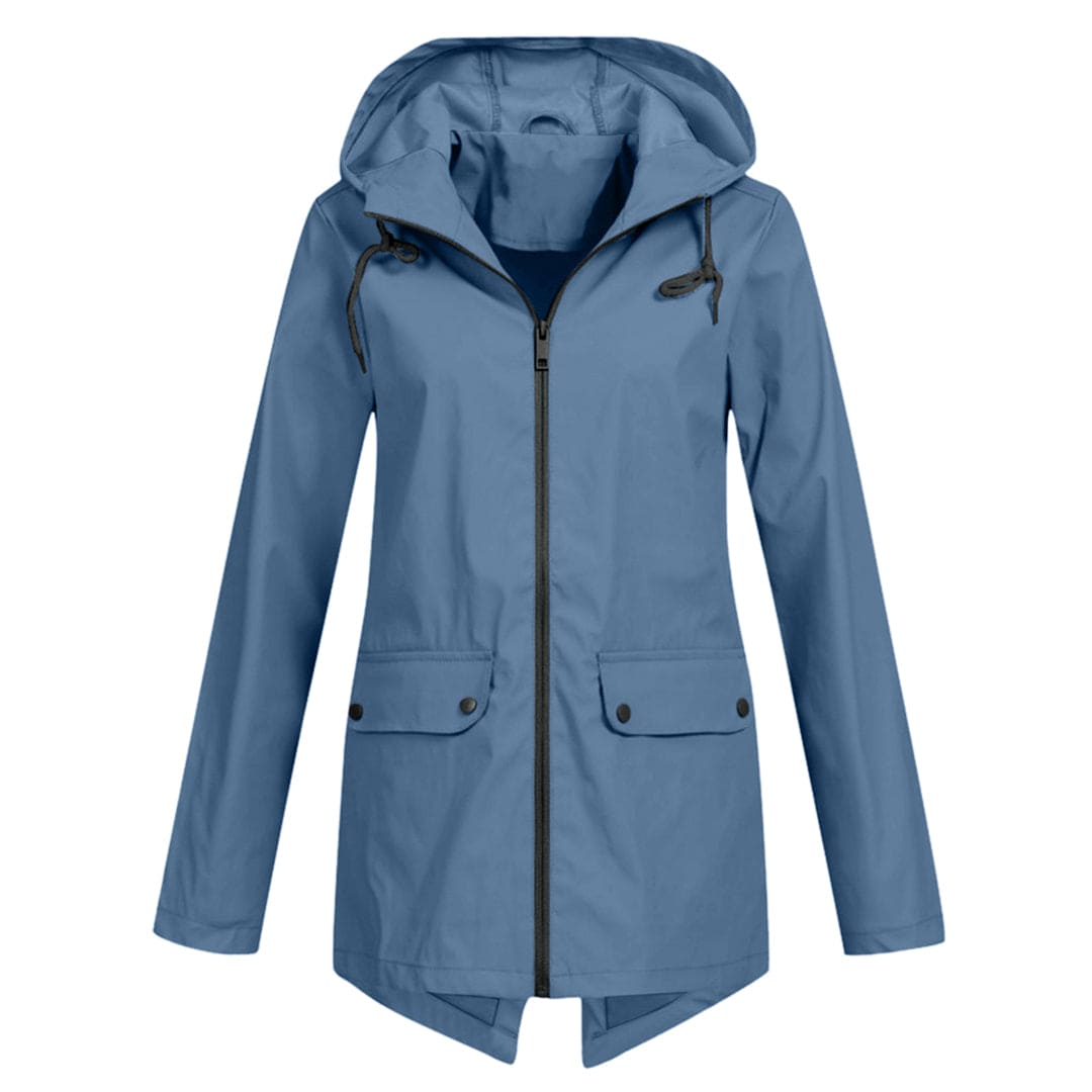 Lightweight Waterproof Windbreaker Jacket with Hood for Women