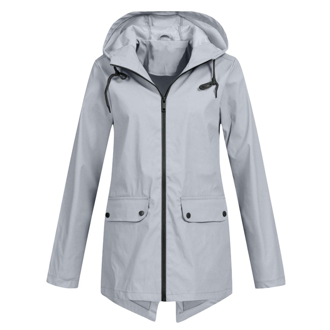 Lightweight Waterproof Windbreaker Jacket with Hood for Women