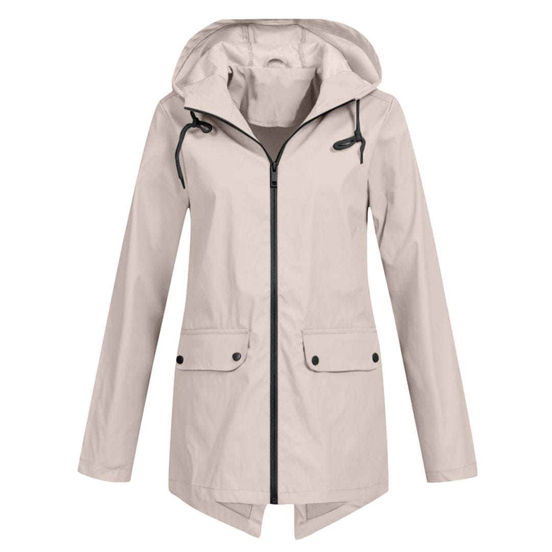 Lightweight Waterproof Windbreaker Jacket with Hood for Women