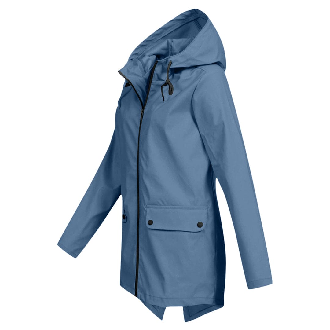 Lightweight Waterproof Windbreaker Jacket with Hood for Women