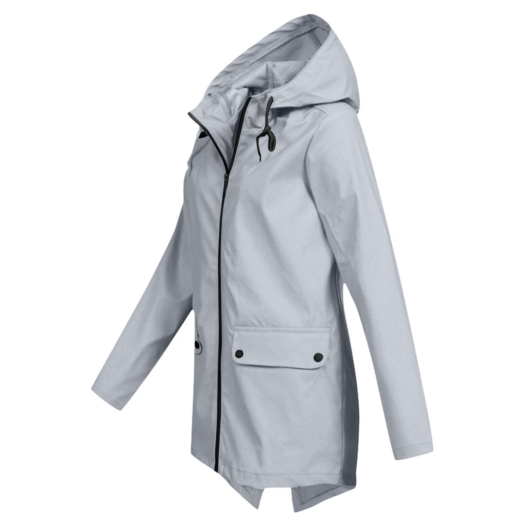 Lightweight Waterproof Windbreaker Jacket with Hood for Women