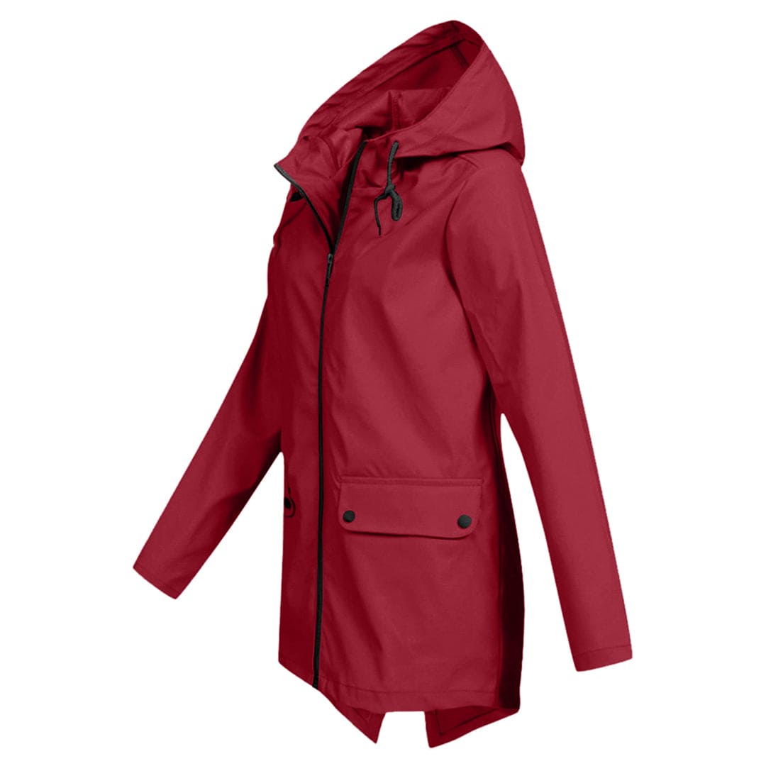 Lightweight Waterproof Windbreaker Jacket with Hood for Women