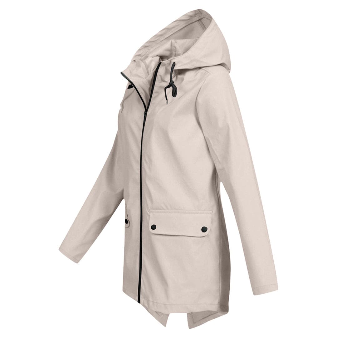 Lightweight Waterproof Windbreaker Jacket with Hood for Women