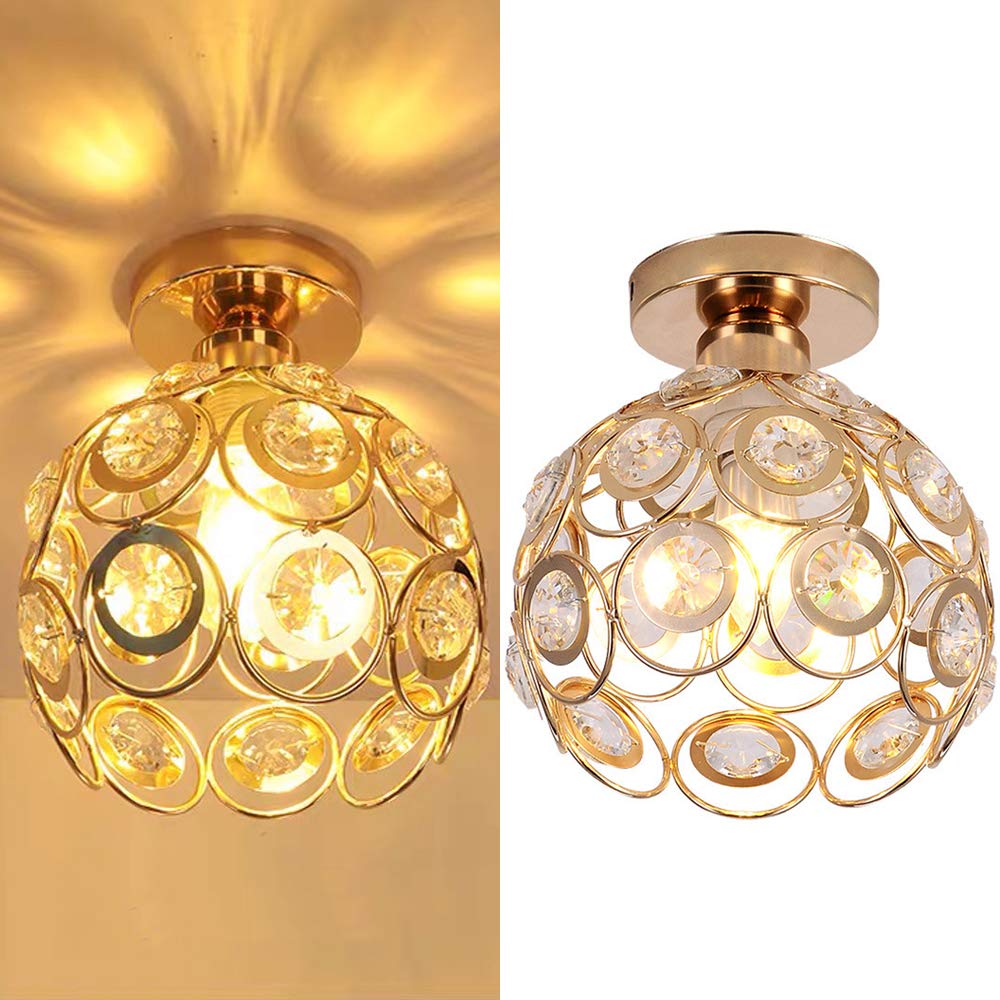 Velara - Lampada da soffitto LED rotonda di lusso moderno in cristallo