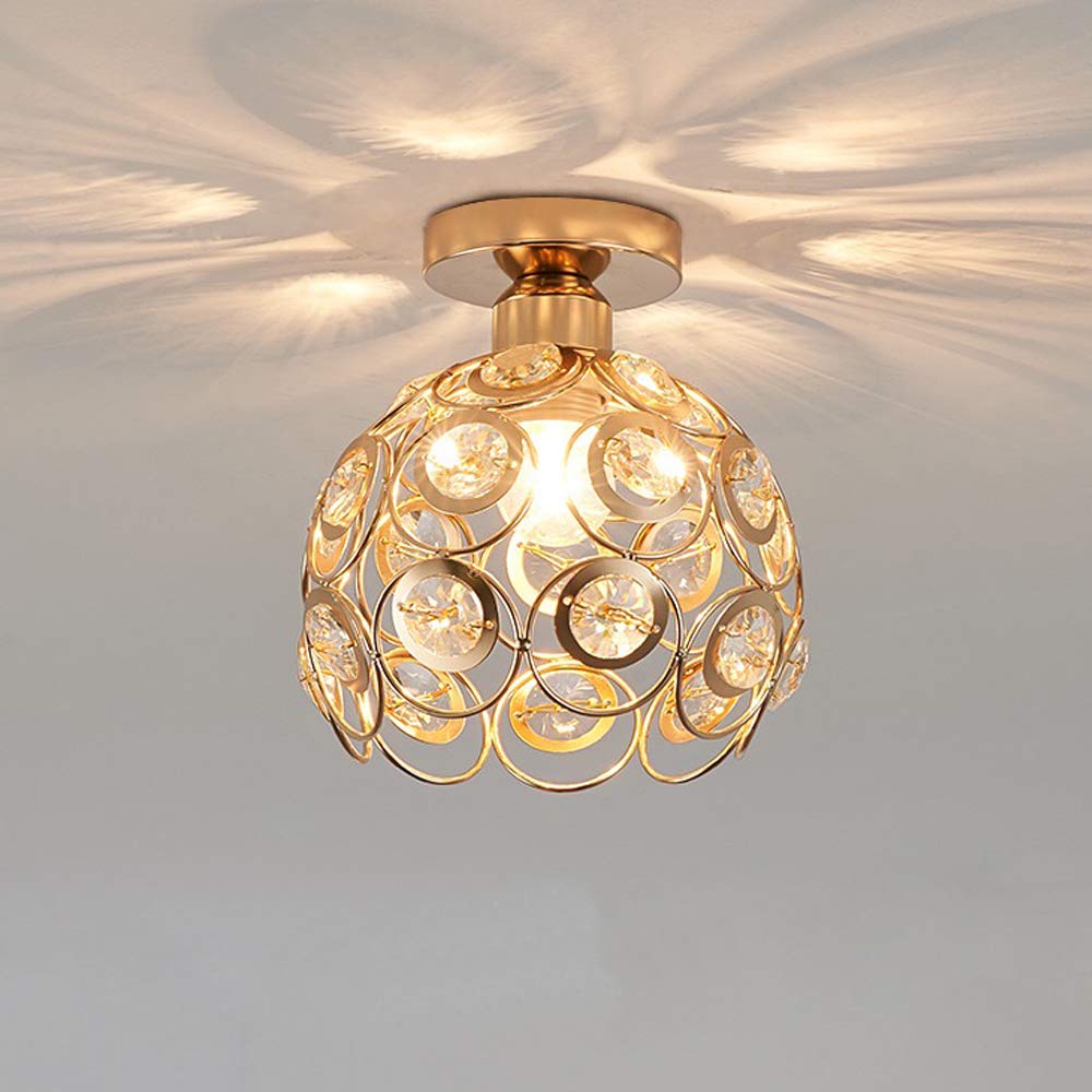 Velara - Lampada da soffitto LED rotonda di lusso moderno in cristallo
