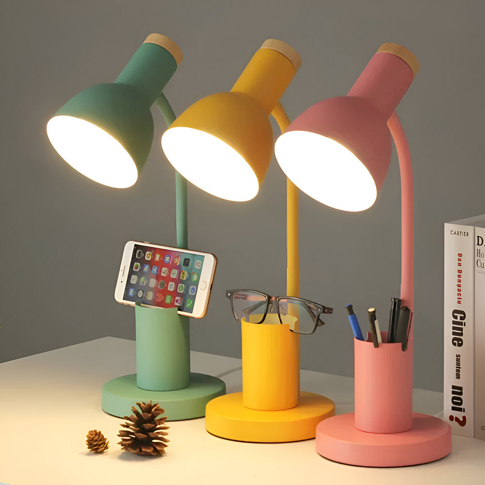 Cressida - Lampada da Tavolo LED Moderna con Porta Penne