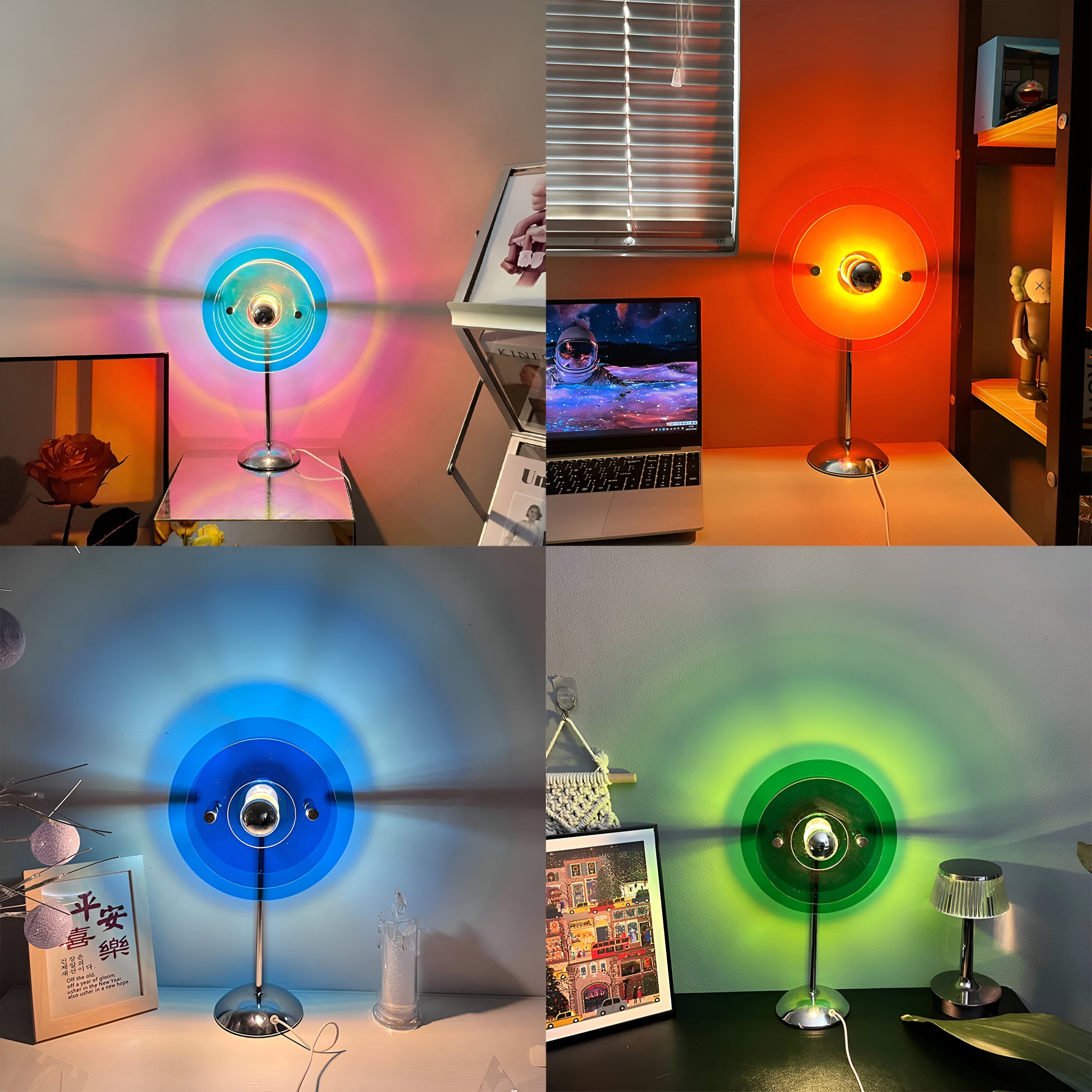 Sylinaea - Lampada da Tavolo LED Retro Stile Disco