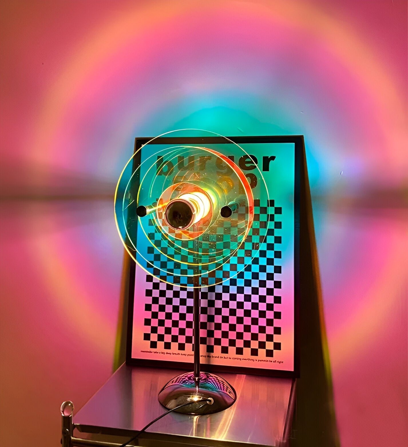 Sylinaea - Lampada da Tavolo LED Retro Stile Disco