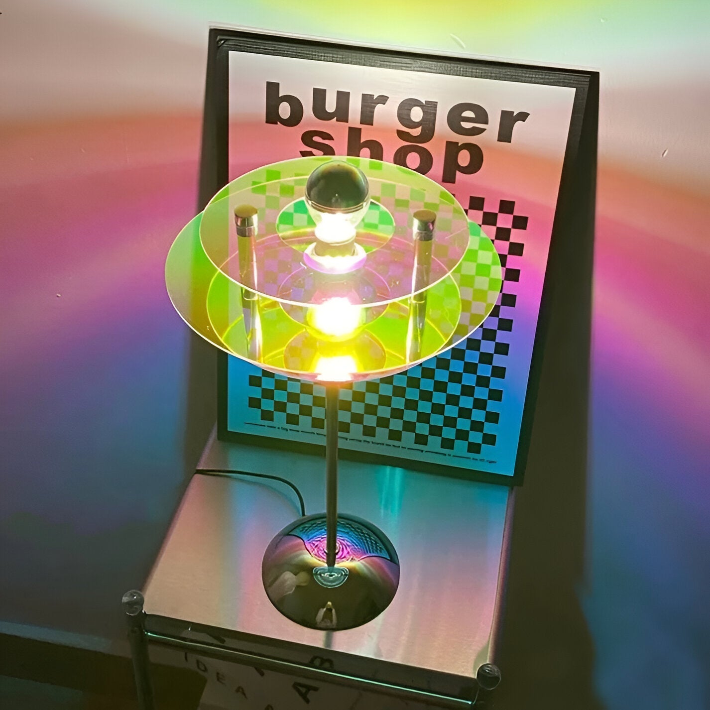Sylinaea - Lampada da Tavolo LED Retro Stile Disco