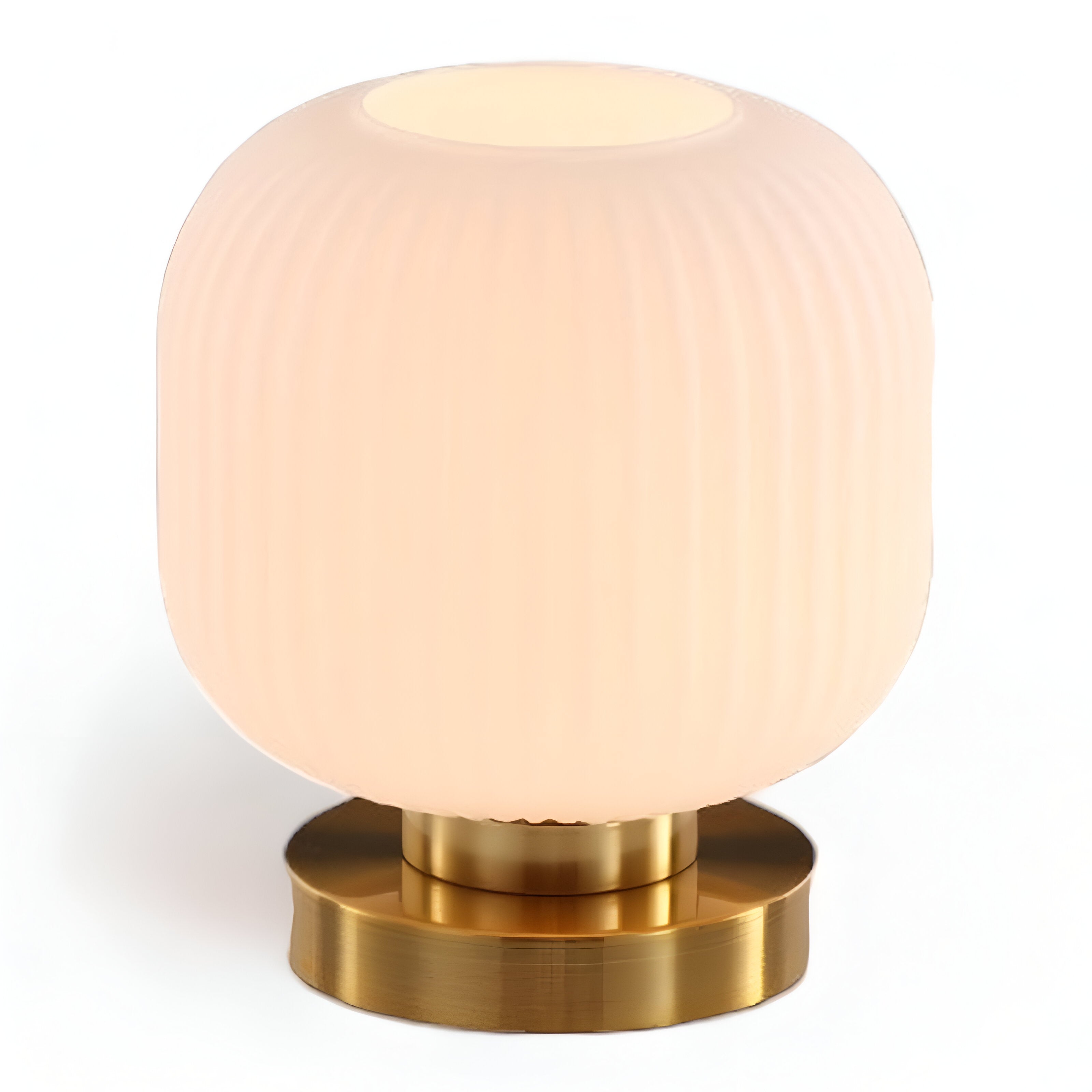 Oriantha - Lampada da Tavolo in Stile Nordico con Vetro Striato