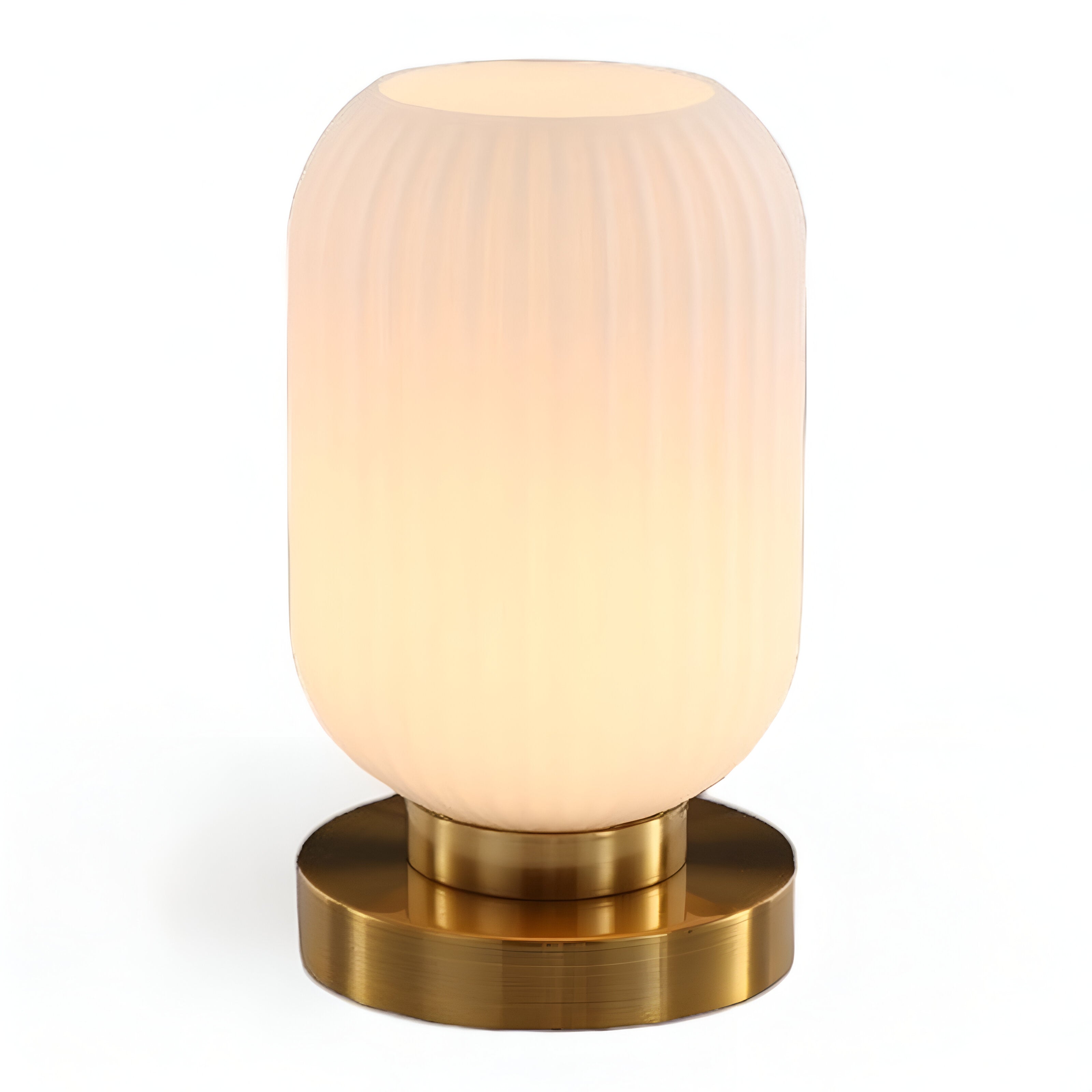Oriantha - Lampada da Tavolo in Stile Nordico con Vetro Striato