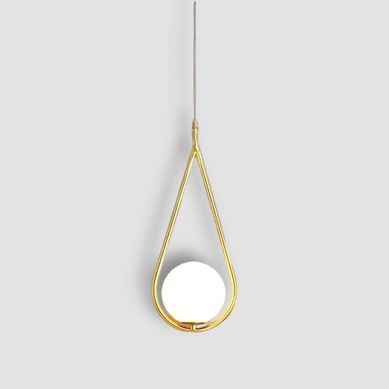 Sorelia - Lampada a Sospensione LED Moderna in Oro a Forma di Goccia