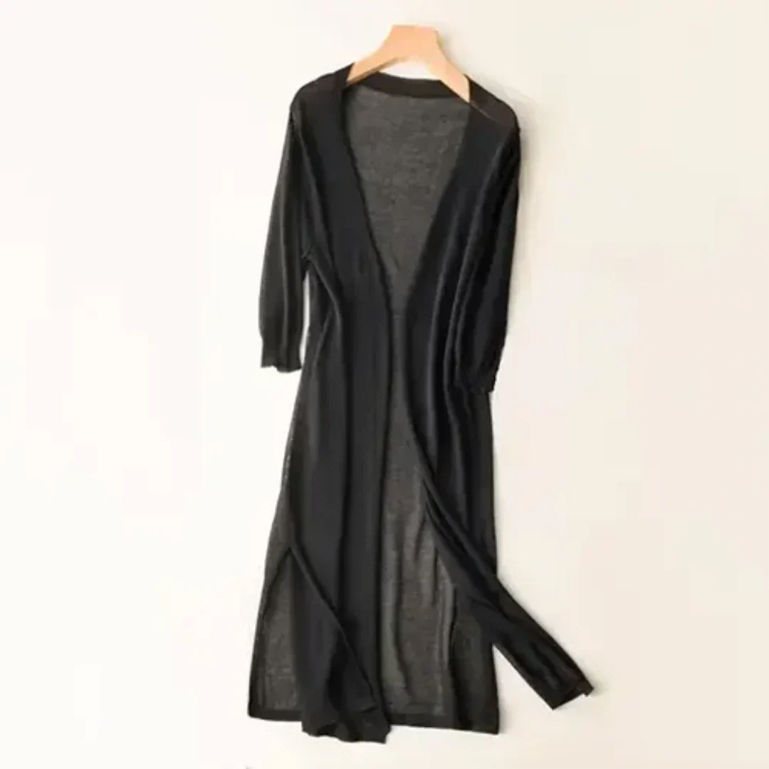 Inezimen | Women's Lightweight Long Modern Cardigan