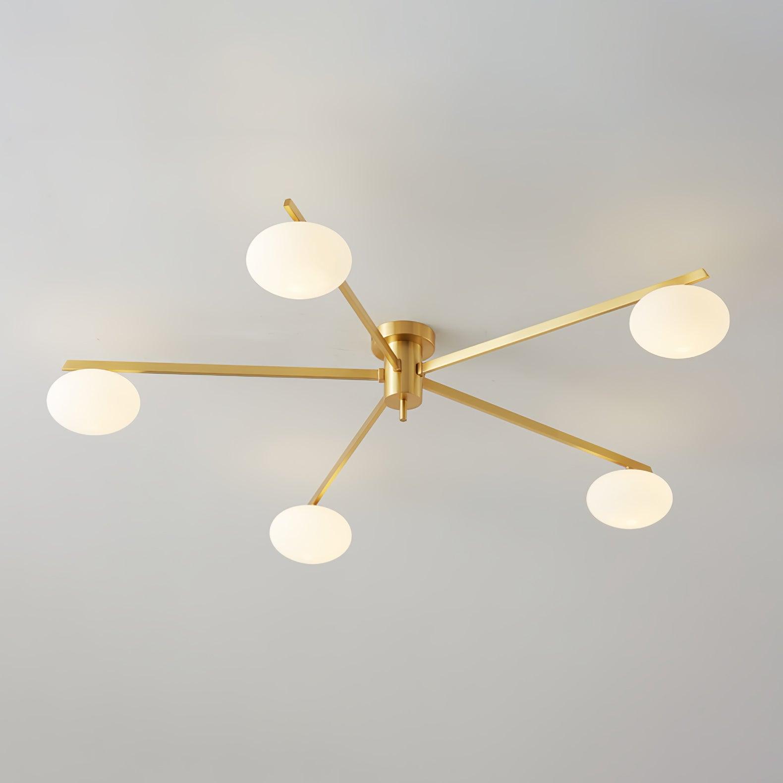 Drusilla - Lampada da soffitto in vetro dallo stile scandinavo minimalista