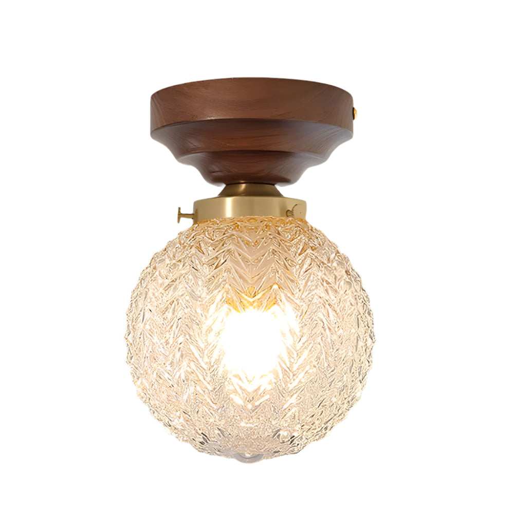 Evona - Lampada da soffitto in vetro cristallo stile retro