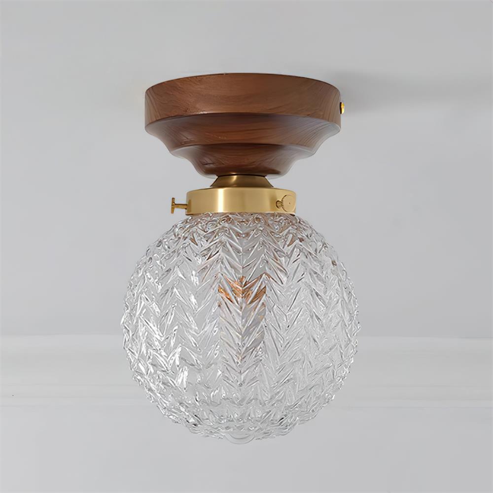 Evona - Lampada da soffitto in vetro cristallo stile retro