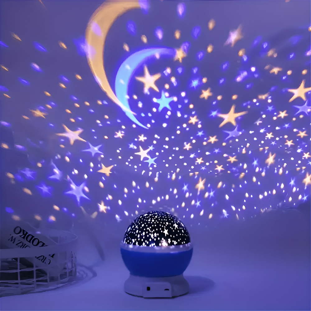 Vitala - Lampada Notturna Proiettore di Stelle con Design Rotante del Cielo